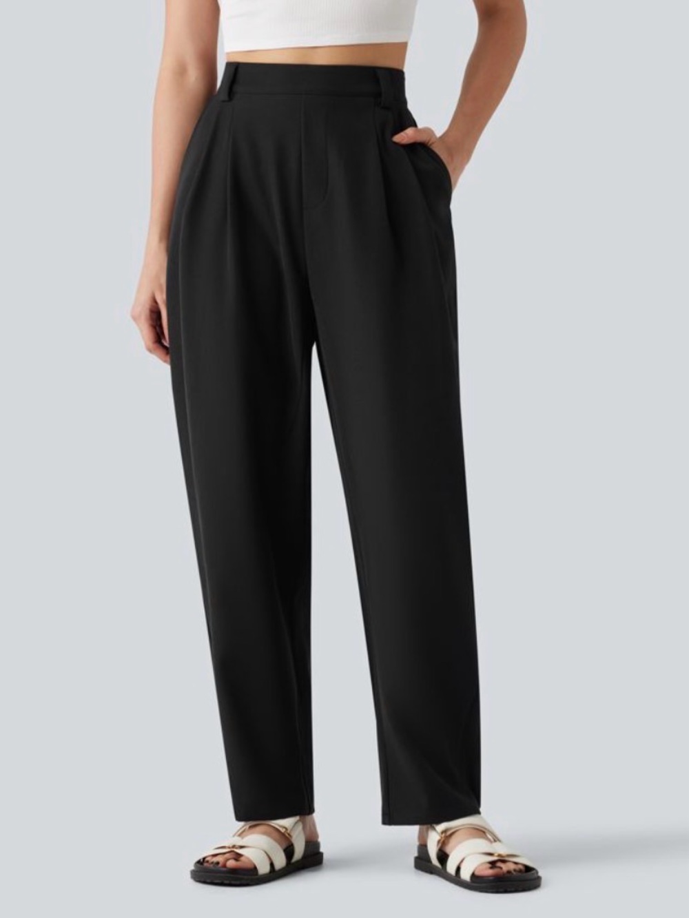 HALARA High-Waisted Barrel Baggy Work Pants